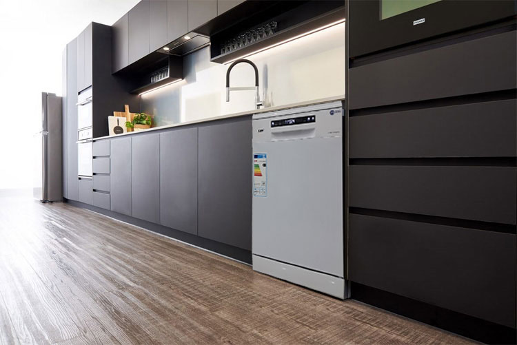Máy Rửa Chén Kaff KF-SBL775W New Plus lắp đặt âm tủ